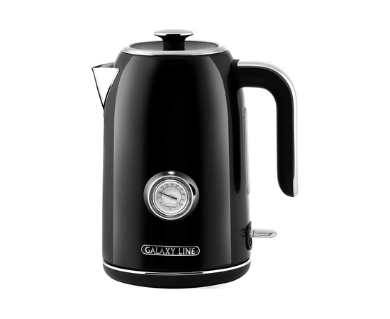  Электрочайник Galaxy Line GL 0350 1.7л. 2200Вт черный корпус нерж.сталь (ГЛ0350Л) 