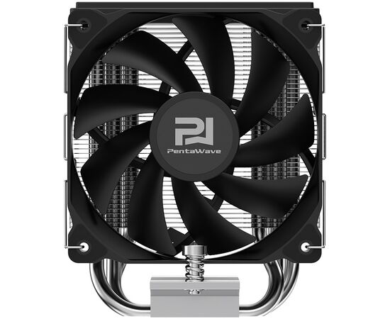  Кулер PentaWave PC-S03E SRB LGA115X/1200/1700/1851/AM4/AM5 (TDP 180W, 1*100mm PWM Fan, 3 тепловые трубки 6мм, 600-2100RPM, 12-29,5dBa) 