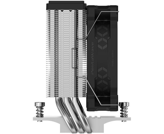  Кулер PentaWave PC-S03E SRB LGA115X/1200/1700/1851/AM4/AM5 (TDP 180W, 1*100mm PWM Fan, 3 тепловые трубки 6мм, 600-2100RPM, 12-29,5dBa) 