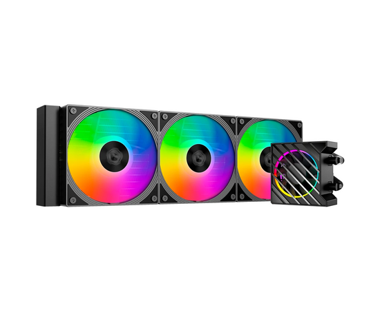  СВО ID-Cooling Dashflow 360 XT Pro, ARGB Soc-AM5/AM4/1200/1700/1851 черный 4-pin 16-34dB Al+Cu 350W Ret 