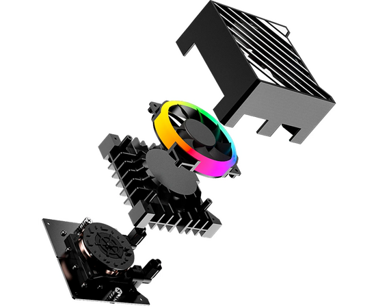  СВО ID-Cooling Dashflow 360 XT Pro, ARGB Soc-AM5/AM4/1200/1700/1851 черный 4-pin 16-34dB Al+Cu 350W Ret 