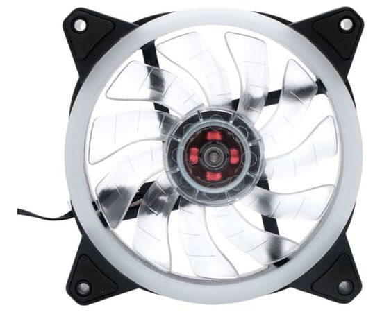  Вентилятор Gembird с подсветкой (D12025S12L-CF), 120x120x25, гидродин., 3pin/4pin Molex, провод 35см, цветной 