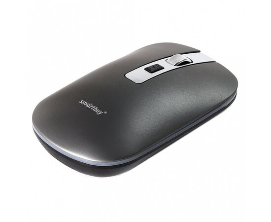  Мышь оптическая беспроводная Smart Buy SBM-402CAG-G с зарядкой (metal grey) () 
