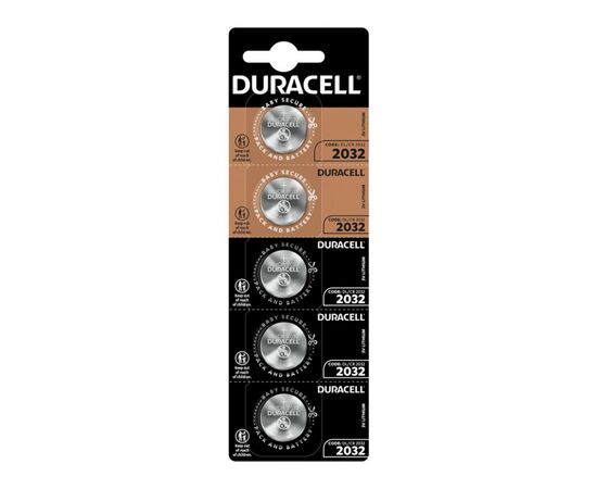 Элемент питания DURACELL  CR 2032  BL5 отрывной  (5/20/200/28000) 