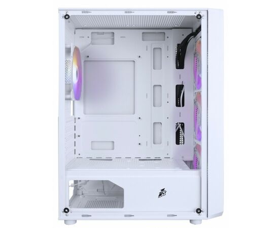  Корпус 1STPLAYER FD3-M White (FD3-M-WH-4F1-W) / mATX / 4x120mm LED fans 