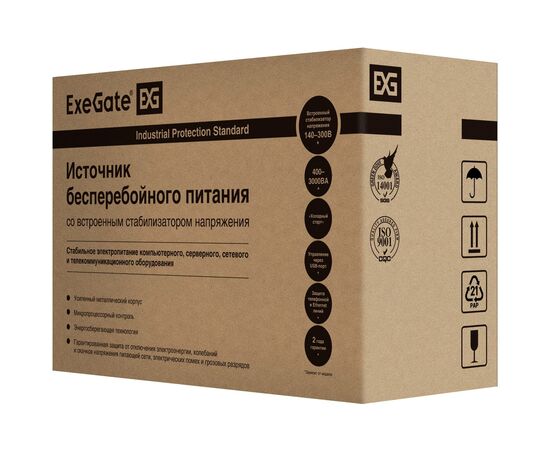  ИБП ExeGate EP285508RUS SpecialPro UNB-1600.LED.AVR.EURO.RJ Black 