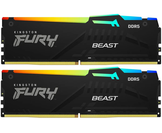  ОЗУ Kingston Fury Beast Black Expo KF560C30BBEAK2-16 DDR5 - 2x 8ГБ 6000МГц, DIMM, Ret 