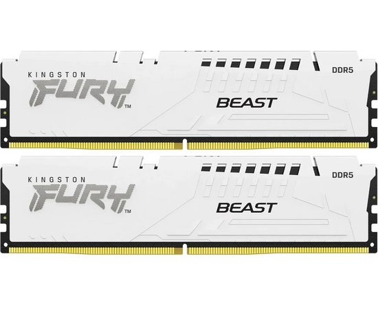  ОЗУ Kingston Fury Beast KF560C30BWEK2-32 DDR5 - 2x 16ГБ 6000МГц, DIMM, White, Ret 