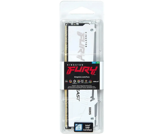  ОЗУ Kingston Fury Beast KF564C32BWA-16 DDR5 - 1x 16ГБ 6400МГц, DIMM, White, Ret 