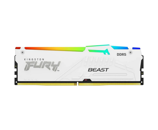  ОЗУ Kingston Fury Beast White RGB KF560C36BWE2AK2-32 32GB 6000Mhz DDR5 CL36 K2 kit 2*16 CL36 