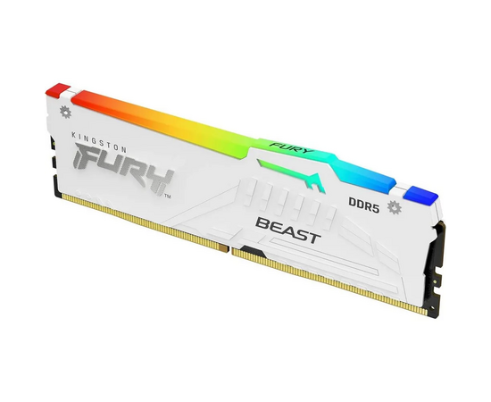  ОЗУ Kingston Fury Beast White RGB KF560C36BWE2AK2-32 32GB 6000Mhz DDR5 CL36 K2 kit 2*16 CL36 