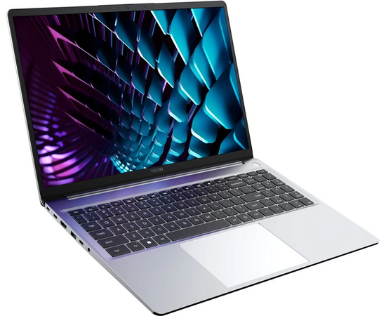  Ноутбук Tecno MegaBook K16SDA Ryzen 5 7430U/8Gb/SSD256Gb/16"/IPS/WUXGA/W11H/silver/6060mAh 71003300425 