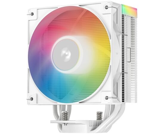  Кулер DEEPCOOL AG400 WH ARGB V2 LGA1851/1700/1200/115X/AM5/AM4 (TDP 220W, PWM, ARGB Fan 120mm, 4 тепл. трубки, белый) Ret 