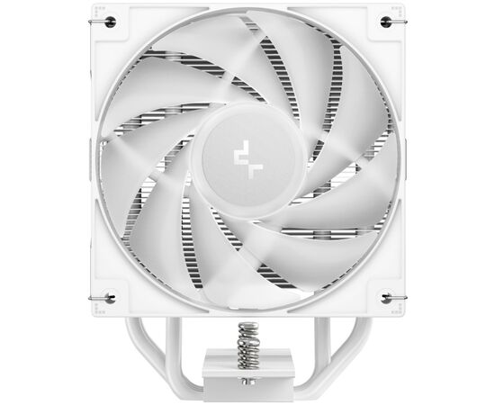  Кулер DEEPCOOL AG400 WH ARGB V2 LGA1851/1700/1200/115X/AM5/AM4 (TDP 220W, PWM, ARGB Fan 120mm, 4 тепл. трубки, белый) Ret 