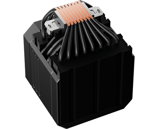  Кулер upHere UP2KC8C Black ARGB / 8HPx6mm, 280W TDP, dual tower, 2x120mm ARGB fans, 600-1650RPM, 68 CFM, 25dBA 