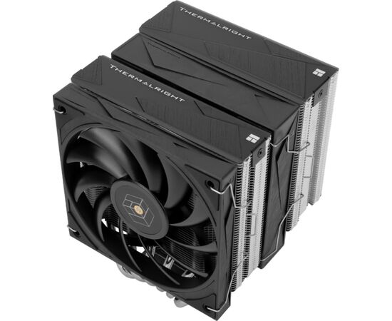  Кулер Thermalright Royal Knight 120 (RK120) 4-pin PWM, 156mm, Ni/Cu, 6x6mm, 2x120mm, 80.45CFM/56.36CFM, 29.4dBA/28.4dBA, 2150RPM/1900RPM 