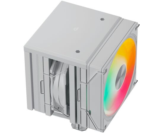  Кулер upHere UE2TC6 White ARGB / 6HPx6mm, 265W TDP, dual tower, 2x120mm ARGB fans, 600-1650RPM, 68 CFM, 25dBA 