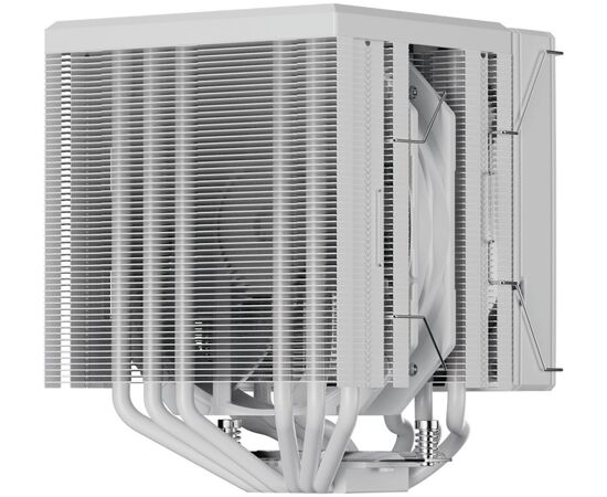  Кулер upHere UE2TC6 White ARGB / 6HPx6mm, 265W TDP, dual tower, 2x120mm ARGB fans, 600-1650RPM, 68 CFM, 25dBA 