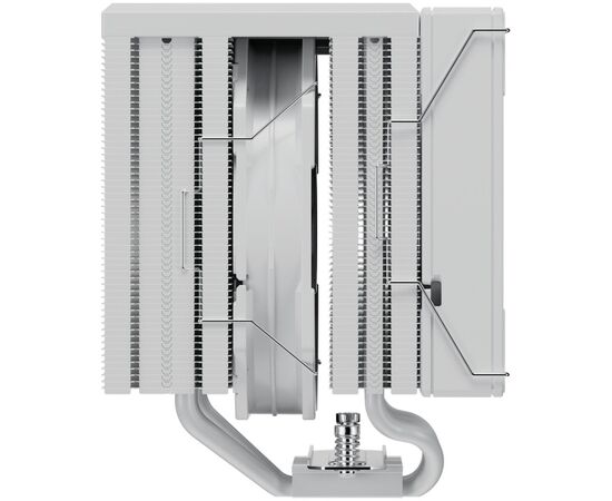  Кулер upHere UE2TC6 White ARGB / 6HPx6mm, 265W TDP, dual tower, 2x120mm ARGB fans, 600-1650RPM, 68 CFM, 25dBA 