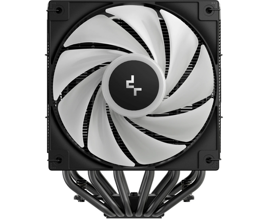  Кулер DEEPCOOL AG620 BK ARGB V2 LGA20XX/1700/1200/115X/AM5/AM4 (TDP 260W, PWM, ARGB Dual Fan 120mm, 6 тепл. трубок, черный) Ret 