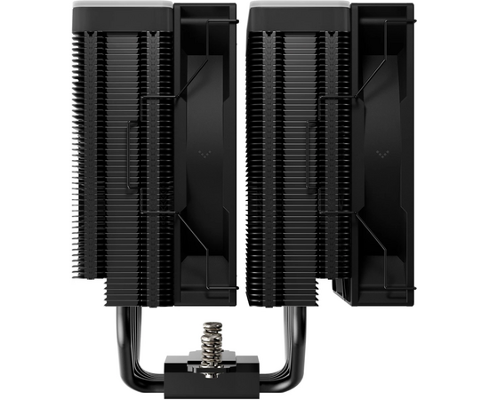  Кулер DEEPCOOL AG620 BK ARGB V2 LGA20XX/1700/1200/115X/AM5/AM4 (TDP 260W, PWM, ARGB Dual Fan 120mm, 6 тепл. трубок, черный) Ret 