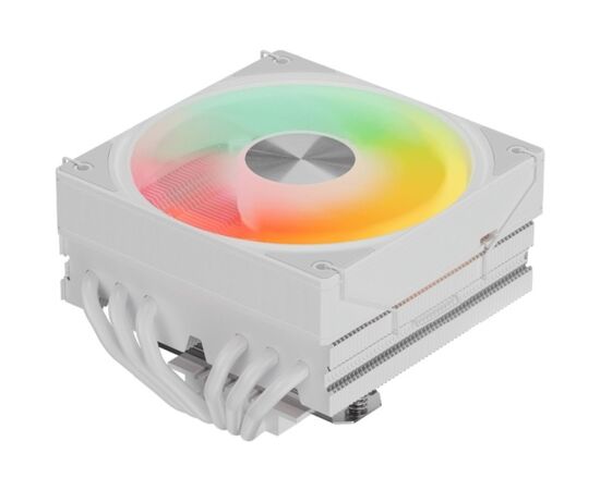  Кулер upHere H85TC6 White ARGB / 6HPx6mm, 180W TDP, top flow, 1x120mm ARGB fan, 600-1650RPM, 68 CFM, 25dBA 