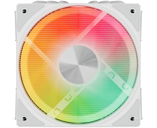  Кулер upHere H85TC6 White ARGB / 6HPx6mm, 180W TDP, top flow, 1x120mm ARGB fan, 600-1650RPM, 68 CFM, 25dBA 