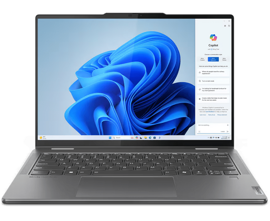  Ноутбук Lenovo Yoga 7 2-in-1 14AHP9 (83DK006SRK) 14"(1920x1200 IPS)/Touch/AMD Ryzen 5 8640HS(3.5Ghz)/16384Mb/1024SSDGb/noDVD/Int:AMD Radeon 760M 