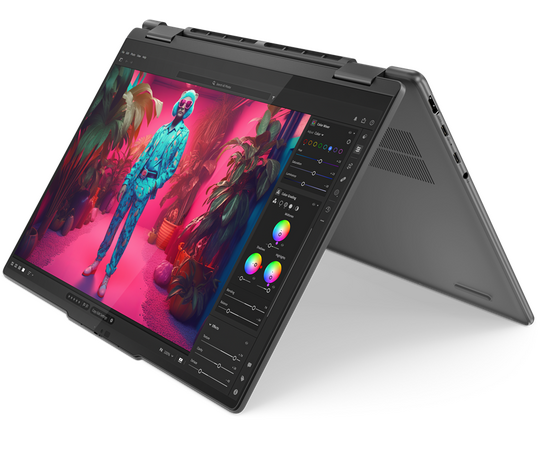  Ноутбук Lenovo Yoga 7 2-in-1 14AHP9 (83DK006SRK) 14"(1920x1200 IPS)/Touch/AMD Ryzen 5 8640HS(3.5Ghz)/16384Mb/1024SSDGb/noDVD/Int:AMD Radeon 760M 