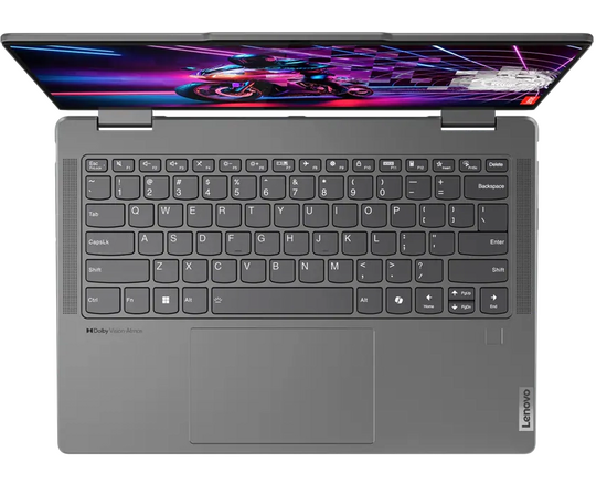  Ноутбук Lenovo Yoga 7 2-in-1 14AHP9 (83DK006SRK) 14"(1920x1200 IPS)/Touch/AMD Ryzen 5 8640HS(3.5Ghz)/16384Mb/1024SSDGb/noDVD/Int:AMD Radeon 760M 
