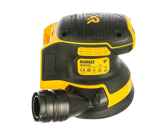  Эксцентриковая шлифмашина DeWalt DCW210NT-XJ D125мм аккум. жестк.кейс 
